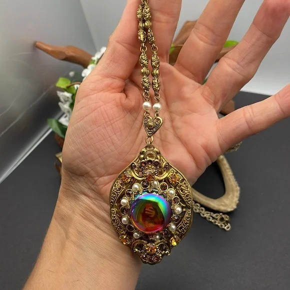 Western Germany filigree necklace vintage A18 🔥 - Picture 8 of 9